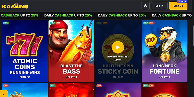 Kaasino screenshot